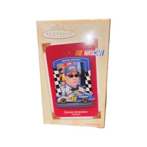 Vintage Hallmark Jimmy Johnson NASCAR Christmas Tree Ornament: NIB: Winston Cup
